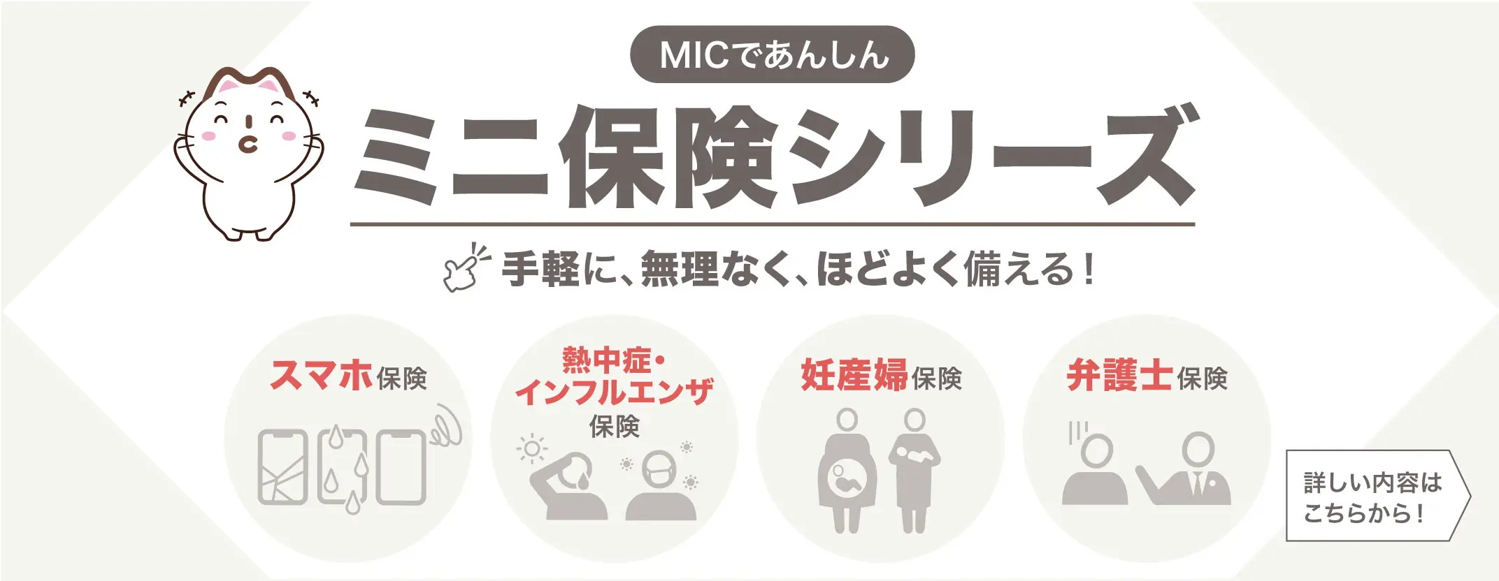 MICであんしんミニ保険シリーズ